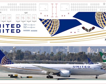 1/144  PAS-Decals #787900-04 - Boeing 787-900 United Airlines, Zvezda, Revell kit