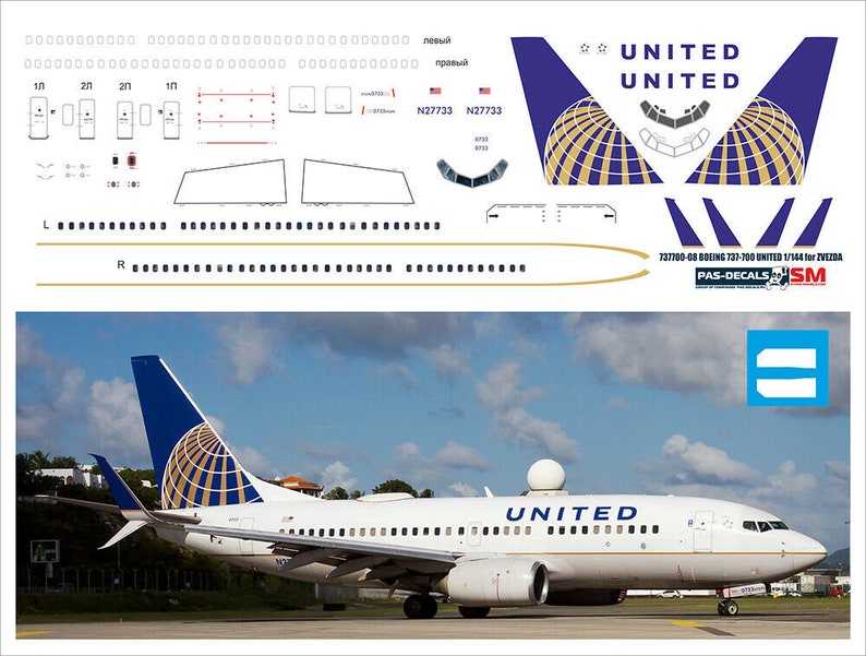 1/144 PAS-DECALS REVELL ZVEZDA Boeing 787-900 El-Al America
