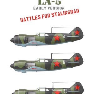 1/48 Colibri Decals #48028 - La-5 Early, USSR, Russia WW II
