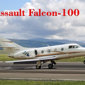 1/72 Amodel #72330 - Dassault Falcon-100 Civil Flugzeug