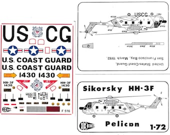 1/72 C3D Decal - Sikorsky HH-3F Pelican, US Coast Guard