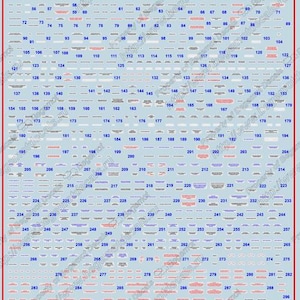 1/48 Begemot Decals #48-003 - Mikoyan MiG-21 technical stencils
