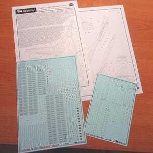 1/72 Begemot Decals #72-023 Tupolev Tu-160 &#39;Blackjack&#39; full stencil.
