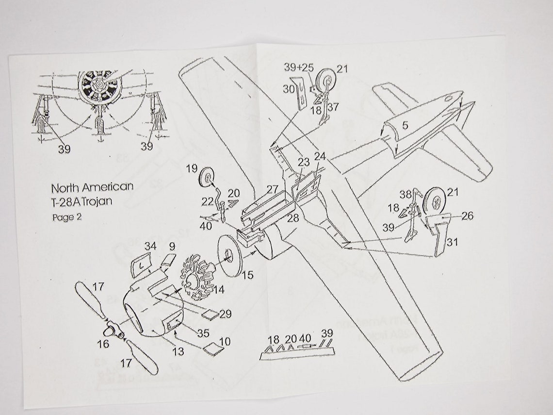 1/72 Croco Models 72042 T-28A Trojan. Resin Kit. - Etsy