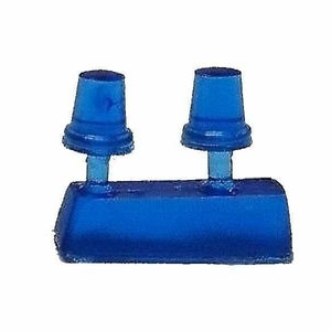 1/43 - 2 x pieces flashing beacon (Small). Blue color -  Police, ambulance and other services.