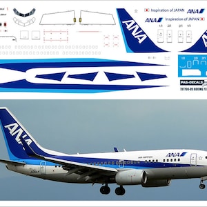 1/144  PAS-Decals #737700-05 - Boeing 737-700 ANA, decal for Revell, Zvezda kit.