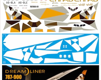 1/144 PAS-Decals #787900-01 - Boeing 787-900 Etihad new. Decal