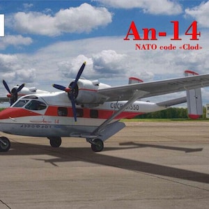 1/72 アモデル #72224 - アントノフ An-14 アエロフロート レッド