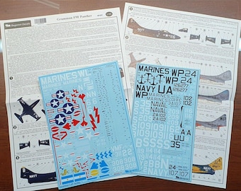 1/48 Begemot Decals #48-032 - Grumman F9F Panther, decal