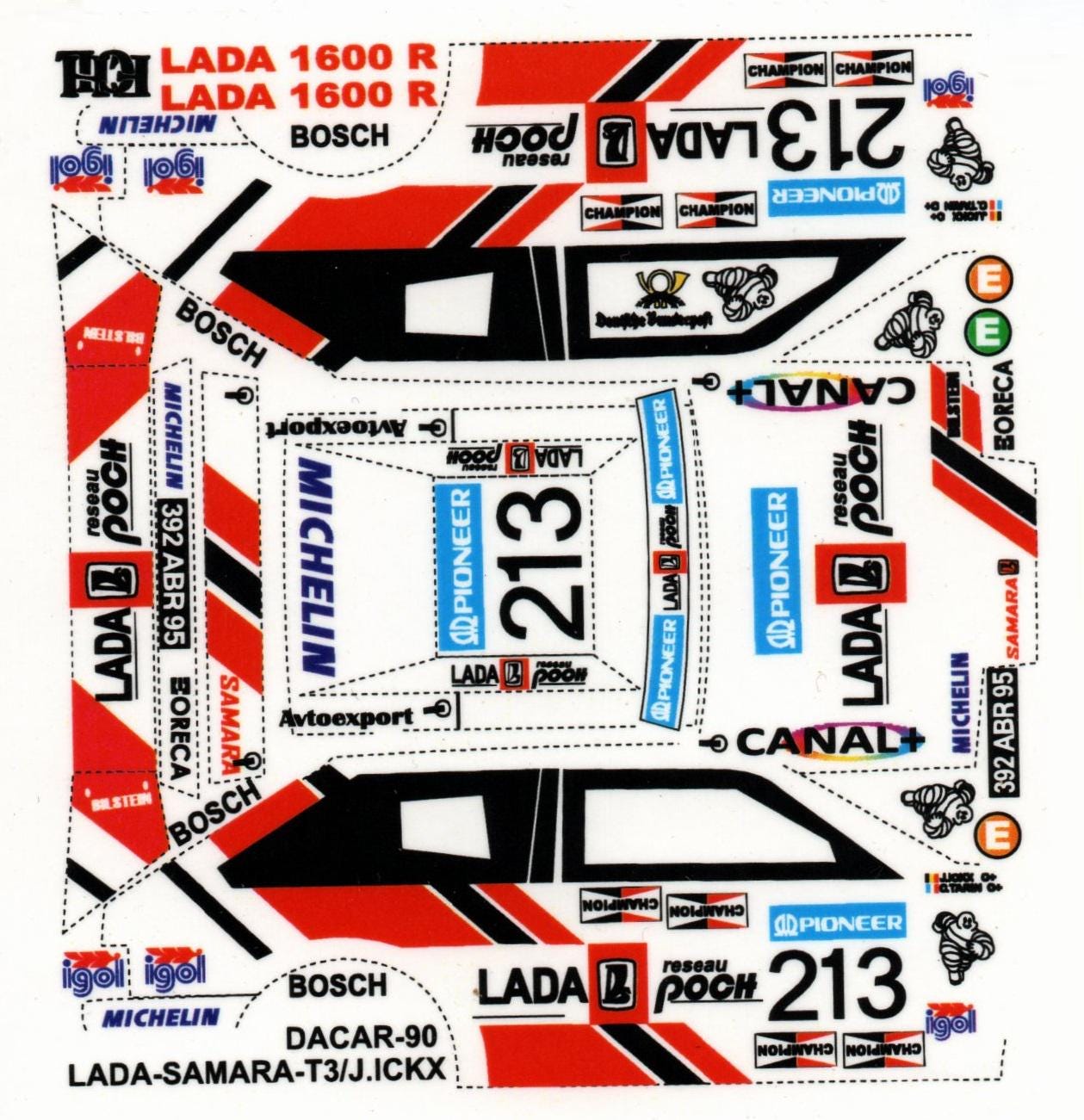 Miniature Lada Niva Dakar 1979 1/43 - Métal