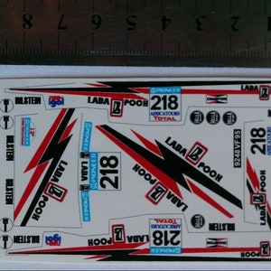 1/43 Decals for Lada Samara T3 Poch #218 Rally Paris-Dakar 1990