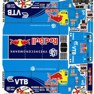 1/43 Decals on KAMAZ-4326 VK #506 Rally Paris-Dacar 2014
