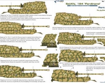 1/72 Colibri Decals #72062 - Sd.Kfz.184 Ferdinand, Part II. Pz.Jg.Abt. 655