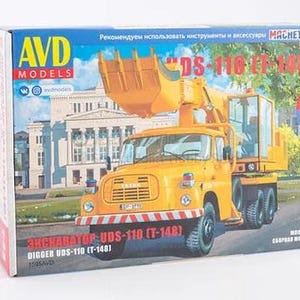 1:43 AVD Models 1595 - Tatra-148 Truck-excavator UDS-110, Model kit.