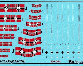 1/350 Begemot Decals #350-004  Kriegmarine.