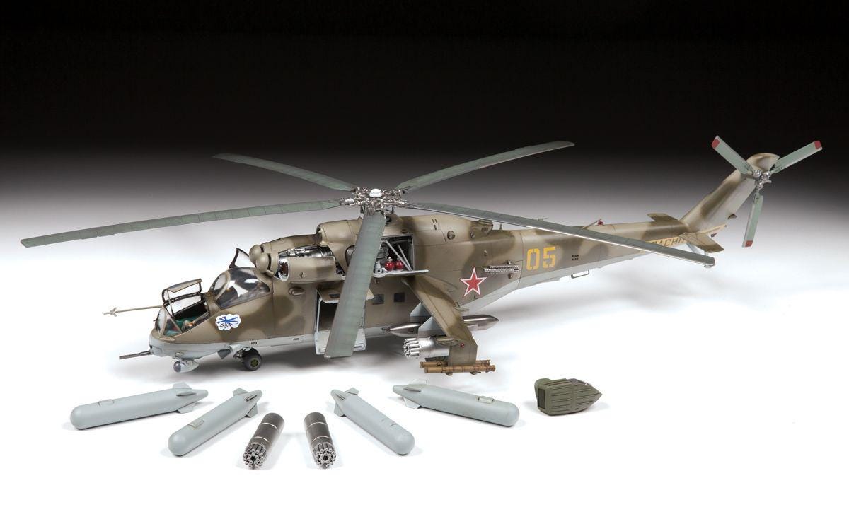 ズベズダ ZVEZDA MI-24P ソビエト攻撃ヘリコプター 1/48 1/48 ズベズダ 4823 - ソビエト攻撃ヘリコプター Mi-24 V/VP