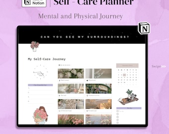 Self-Care Notion Planner: Productivity & Wellness (Digital Download)