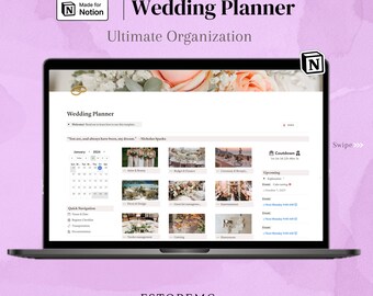 Notion Wedding Planner Template: Checklist, Timeline, Budget (Digital Download)