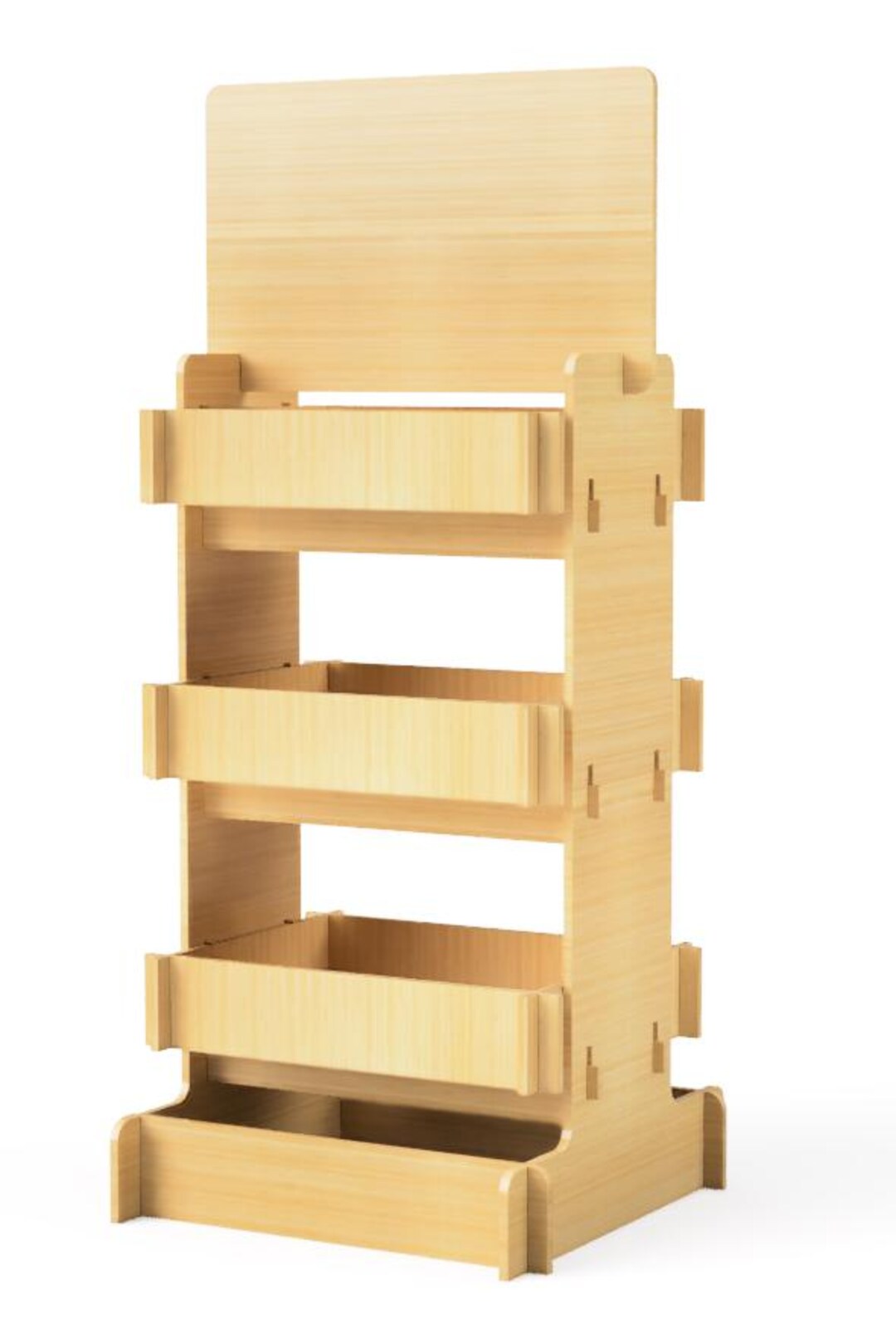 3-tier Retail Riser CNC Files | Flat Pack Display Stand Plans - Etsy