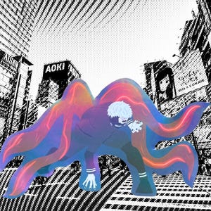 Tokyo Ghoul Kaneki Sticker Holographic Keneki Ken Anime Decal