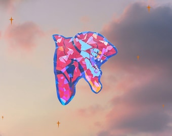 holographic anime sticker