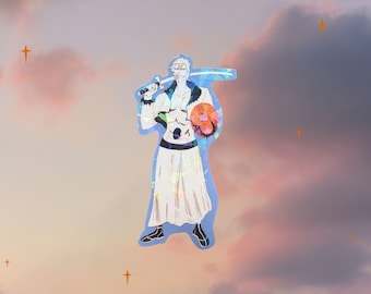 pegatina holográfica de anime