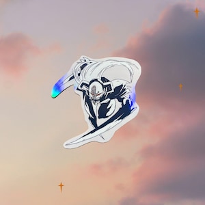 holographic anime sticker
