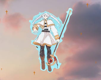 pegatina holográfica de anime