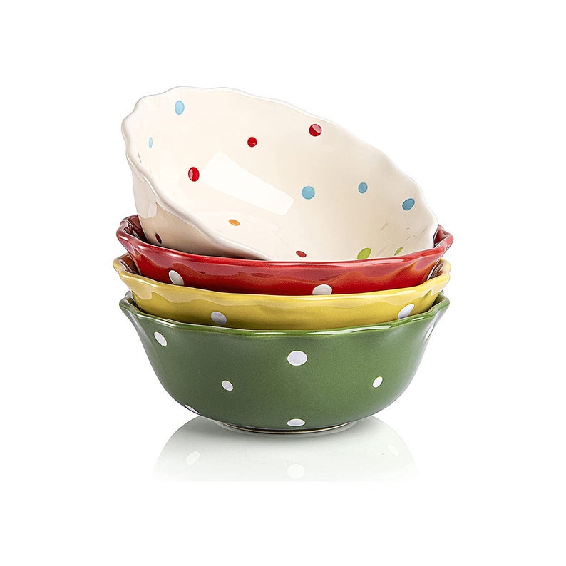 Retail Theory 4 Pack Porcelain Dessert Bowls, 16 OZ Serving Bowl Retail Theory 4 Pack Porcelain Dessert Bowls, 16 OZ Serving Bowl