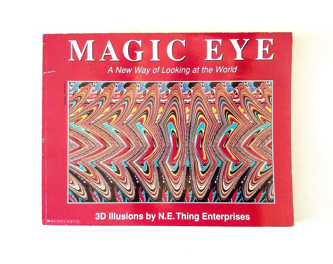 Magic Eye Book, 3D Illustions, Vintage 90s Magic Eye Book, Childrens