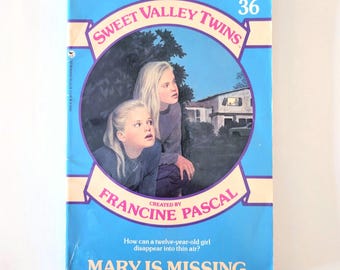 Sweet Valley Twins #36 Mary is Missing Vintage Paperback Book, Good Condition