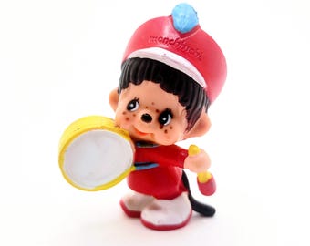 Vintage Monchhichi Toho Daisuke Replica Gray Mouse 7.8