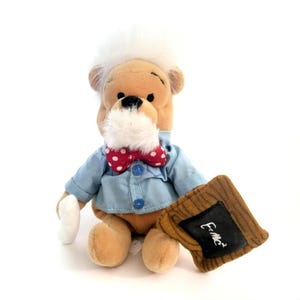 Professor Pooh Disney Store Bean Bag Plush Toy