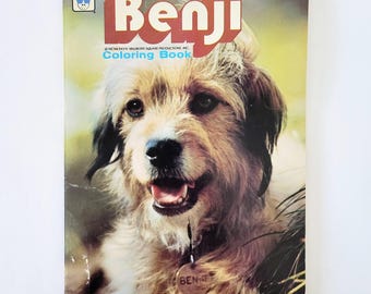 Joe Camp's Benji Vintage Whitman Coloring Book UNUSED 1978