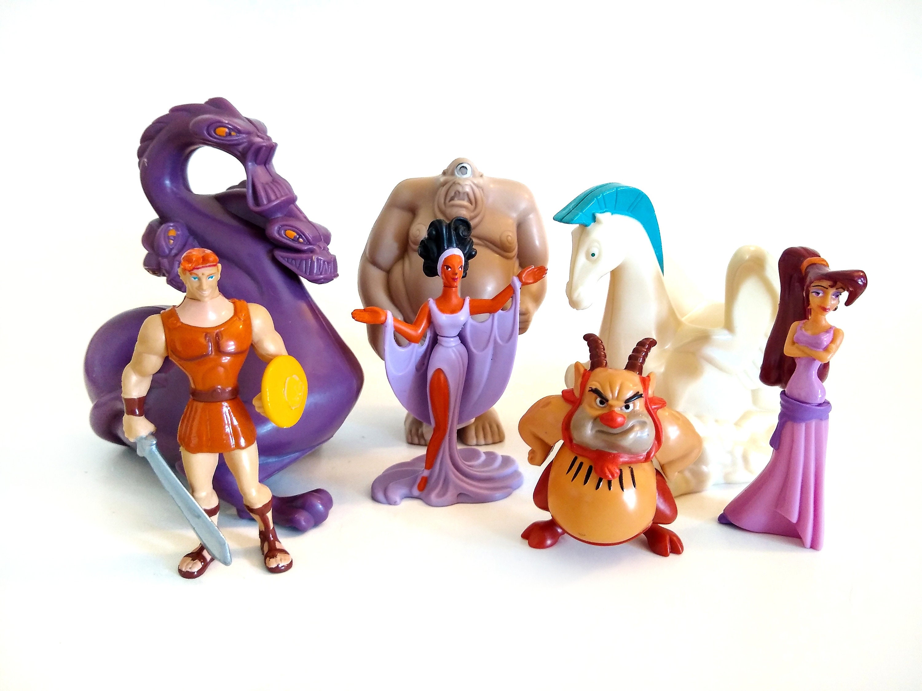 Disney HERCULES vintage フィギュア Vintage Set of Disney Hercules Figures, Lot Of 22, No