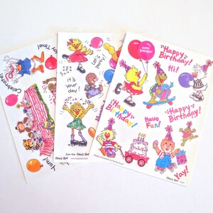 Happy Birthday Stickers (4-pack) – Suzy's Zoo Store