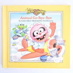 Muppet Babies Animal Go Bye Bye 1986 Vintage Hardcover Childrens Book