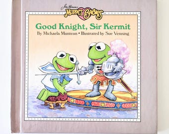 Muppet Babies Good Night Sir Kermit Vintage Hardcover Childrens Book, Good Condition