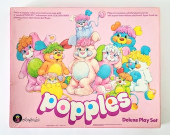 Popples Colorforms Deluxe Play Set Vintage 1980s