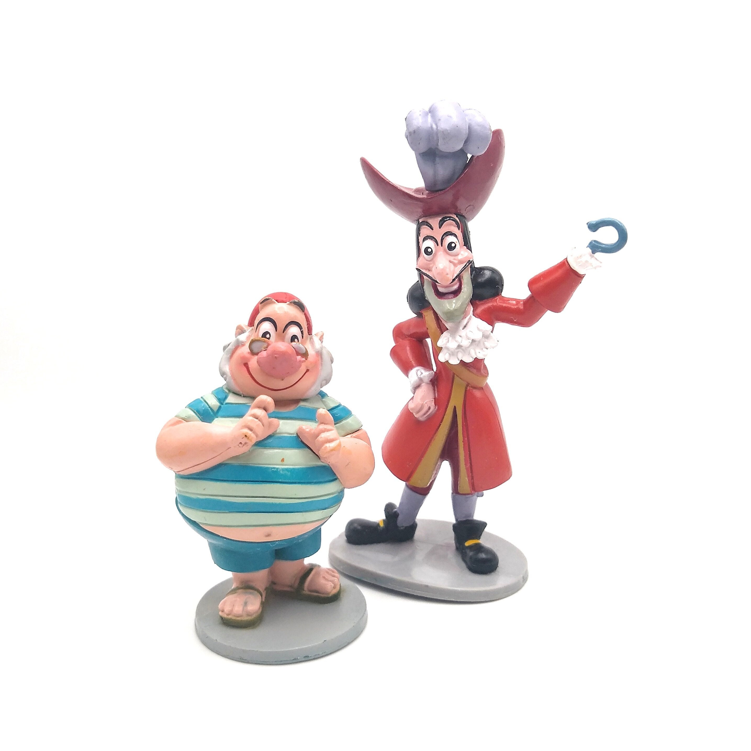 Captain Hook and Smee PVC Figures, Cake Toppers, Disney Peter Pan Toy  Figurines Collectibles