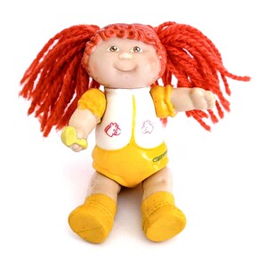 Cabbage Patch Kids Red Haired Girl Poseable Vintage Toy Figure 1983