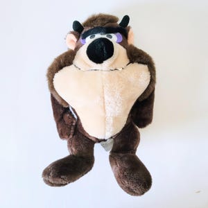 Looney Tunes Taz Tazmanian Devil Vintage Plush Toy Stuffed Animal 11"