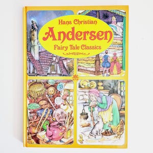 Hans Christian Andersen Fairy Tale Classics 1987 Vintage Hardcover Childrens Storybook, Vintage Fairy Tales Book