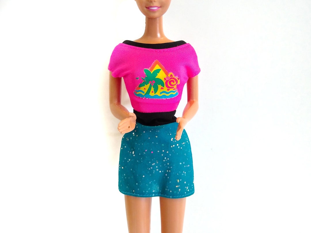 1993 Glitter Hair Barbie Dress Glitter Hair Barbie Etsy