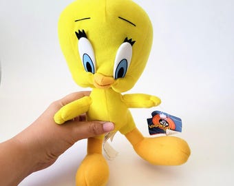 Tweety Bird Plush Toy Vintage Looney Tunes Stuffed Animal by Ace Novelty 1997