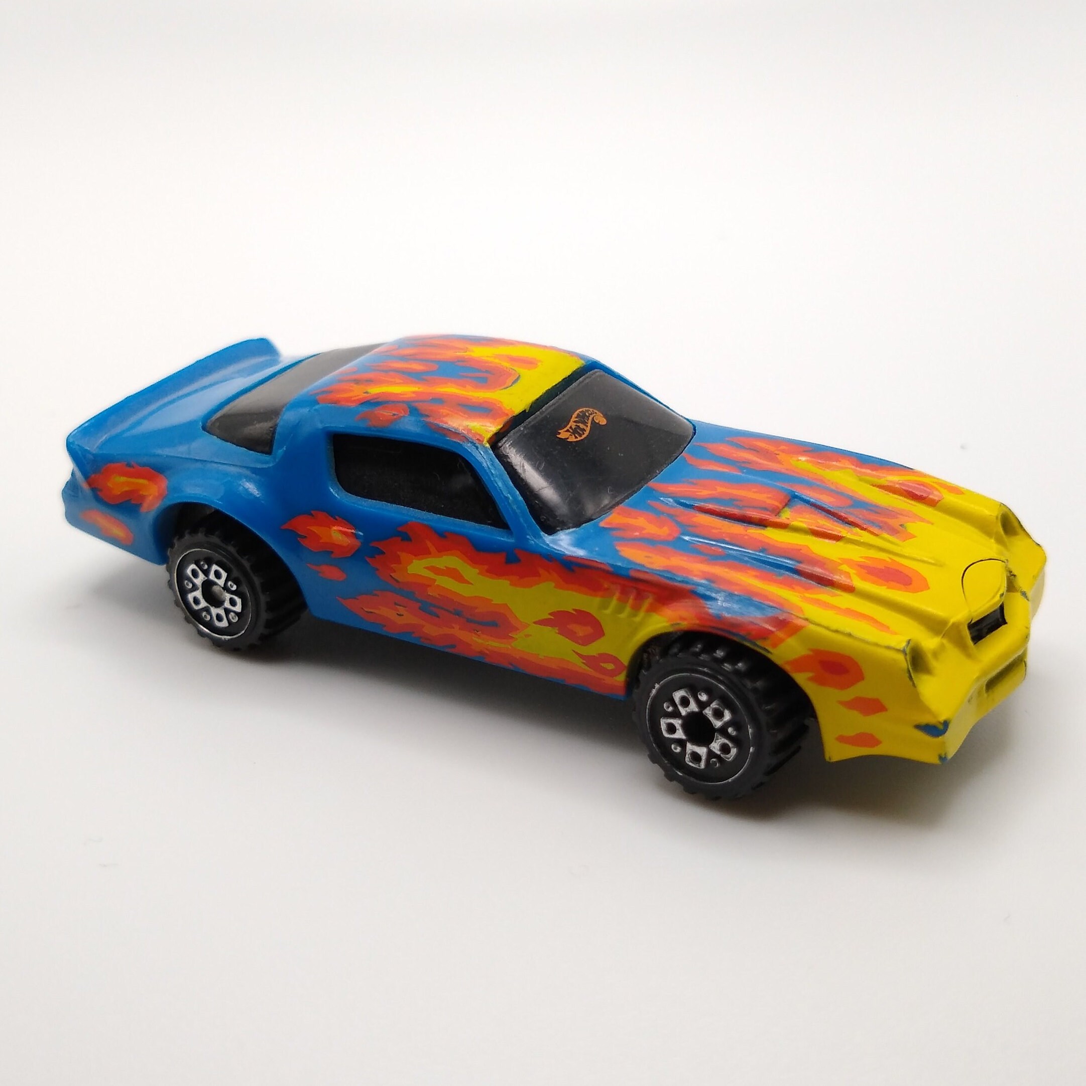 1982 Hot Wheels Camaro Z-28 Blue Yellow Flames Diecast Toy - Etsy