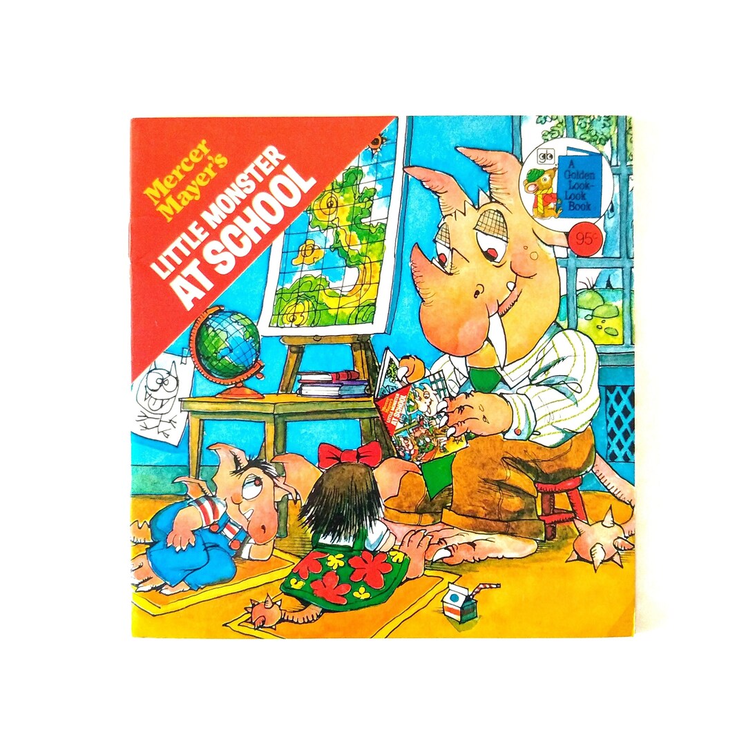 Little Monster at School Mercer Mayer Vintage 1978 Softcover Etsy