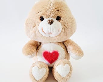 Vintage Care Bears Tenderheart Plush Toy Stuffed Animal 13"