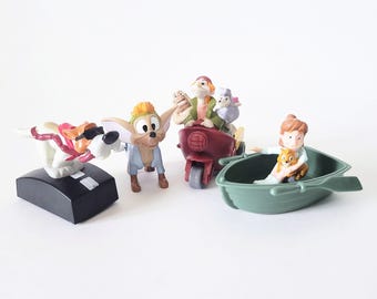 Disney Oliver and Company Burger King Kids Meal Toys 1996, Set of 4