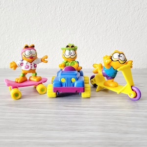 Garfield MCDonalds Happy Meal Toys Vintage 1988 80s, YOU PICK or Set of 3